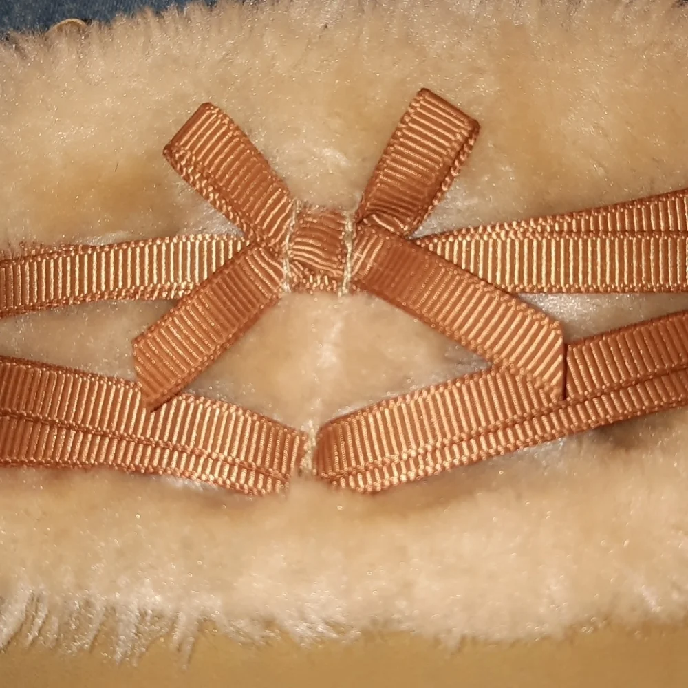 BABY girl SZ 3 boots fur tan